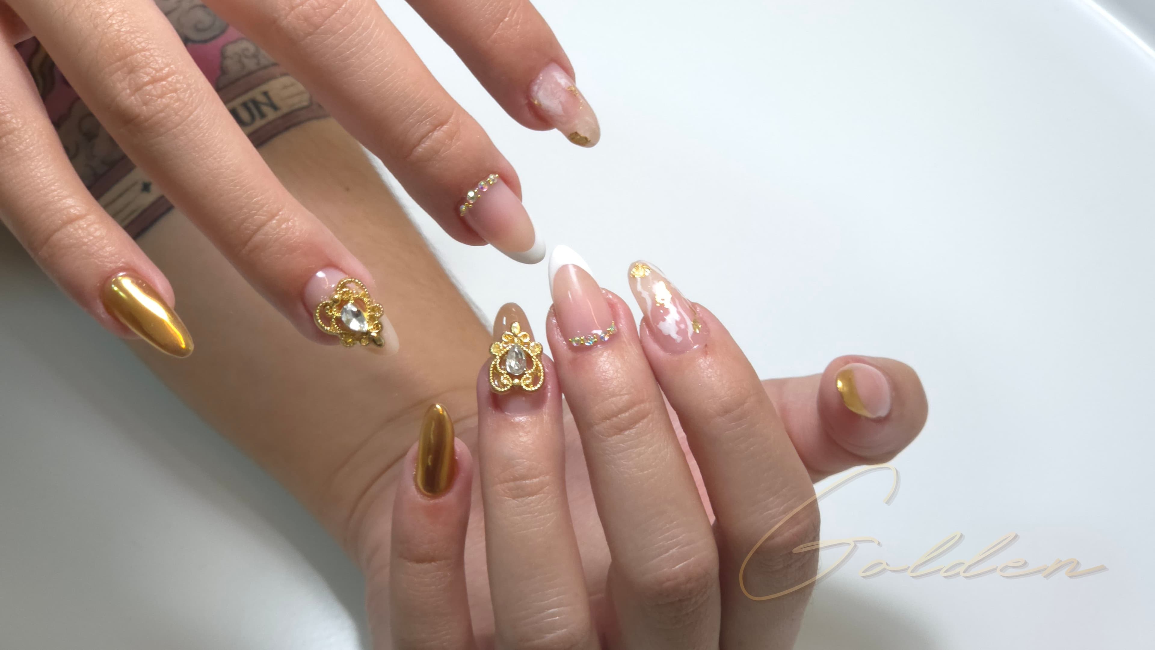 Polygel — Golden · Golden Beauty Studio Sabaneta